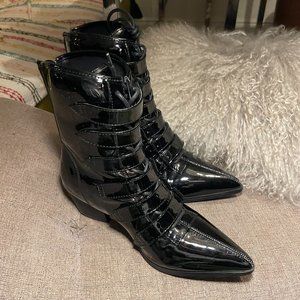 Strangecvlt vegan leather boots
